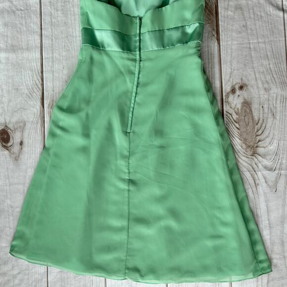 Vintage Alfred Angelo babydoll empire waist chiffon 90s Y2K bridesmaid wedding 4 - Picture 8 of 11